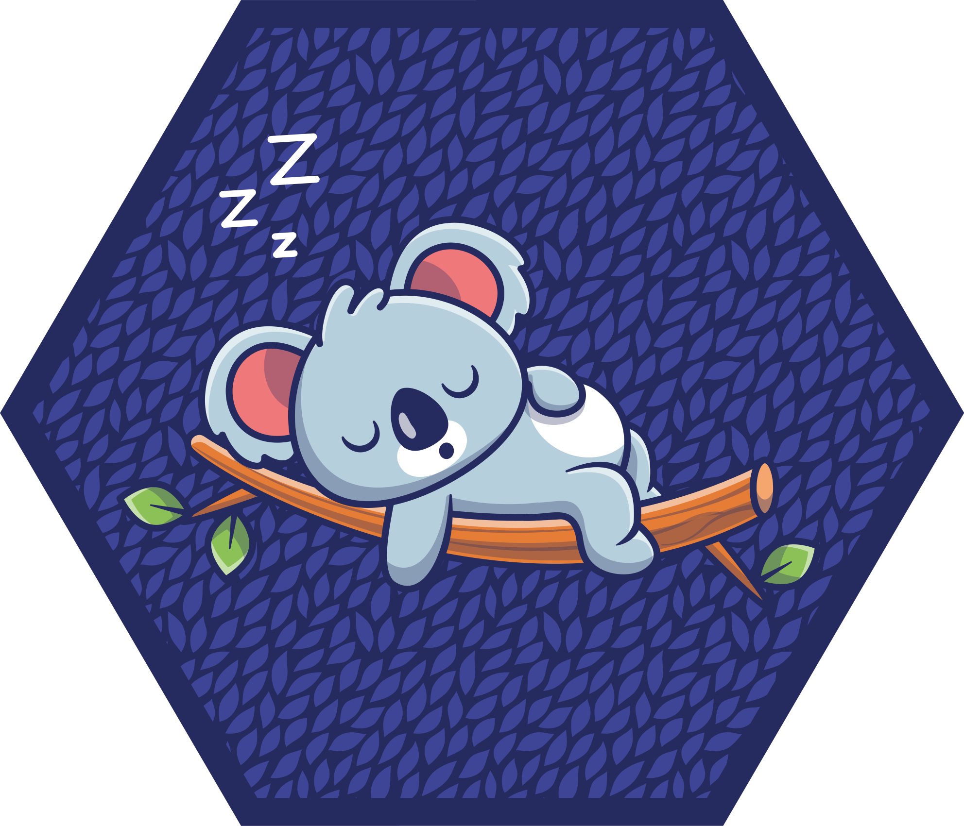 Sleepy Koala Kid kids vinyl rug - TenStickers