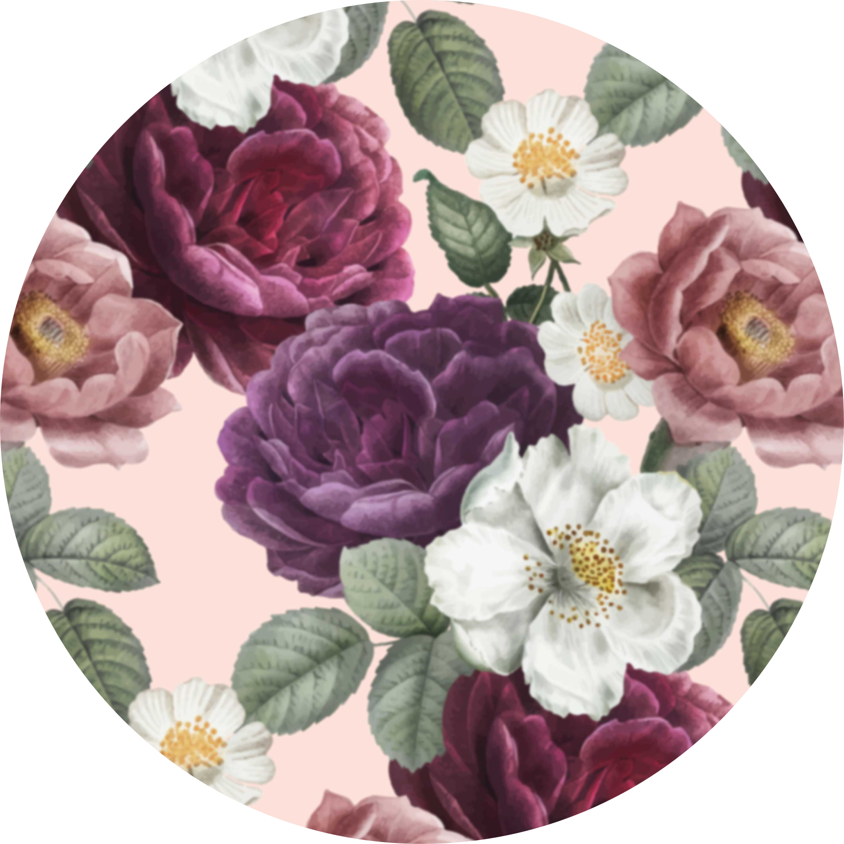 Elegant blossom arrangement floral vinyl rug - TenStickers