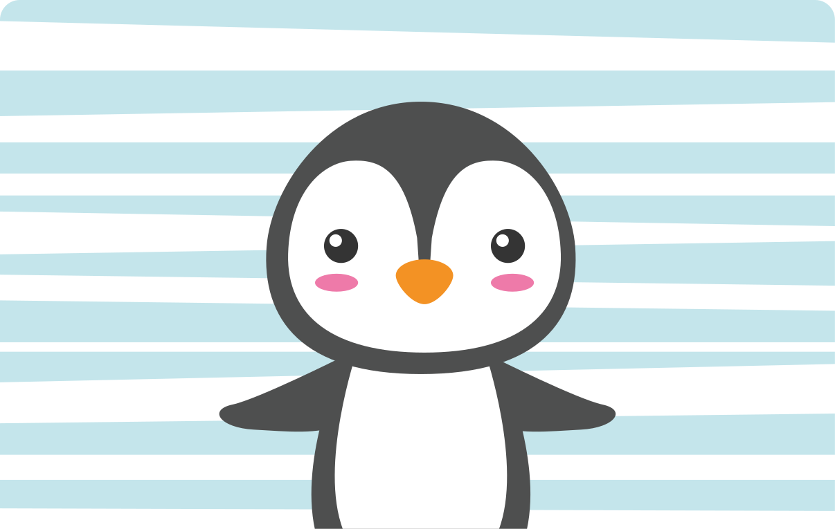 Cute Penguin Design nursery vinyl rug - TenStickers