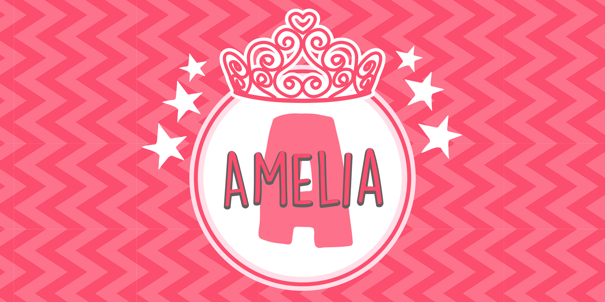 Princess name emblem kids vinyl rug - TenStickers