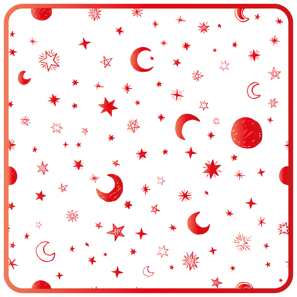 Drawing stars design square vinyl rug - TenStickers