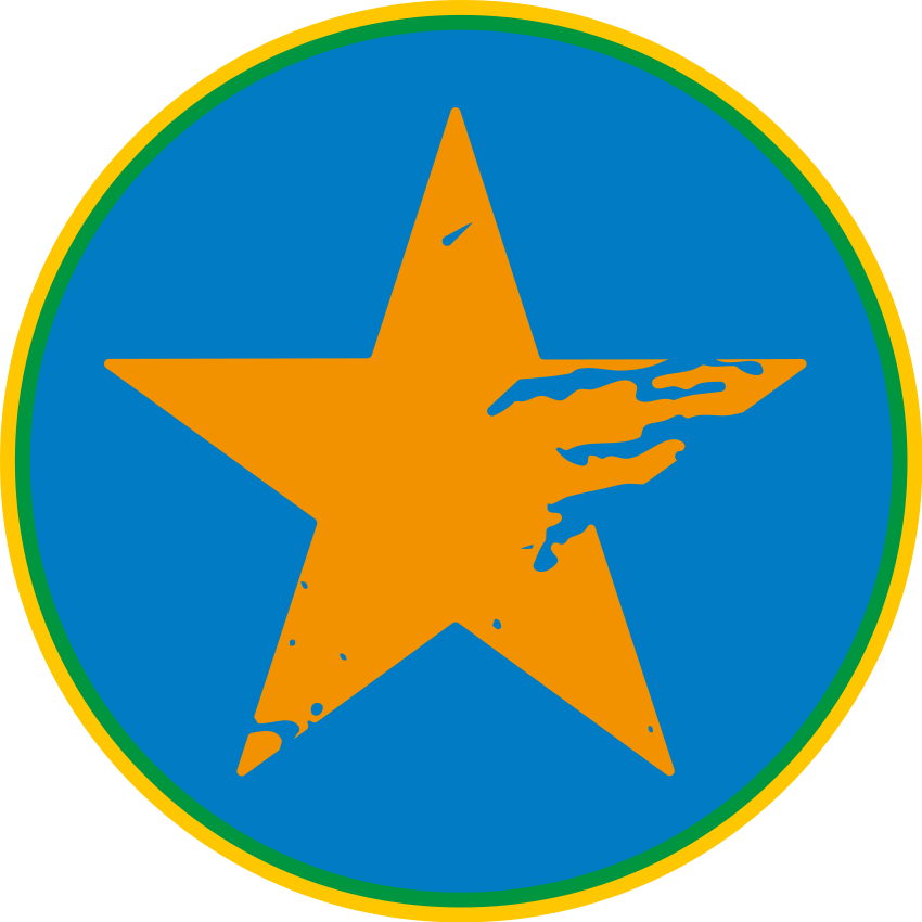 Blue Star Accent kids vinyl rug - TenStickers