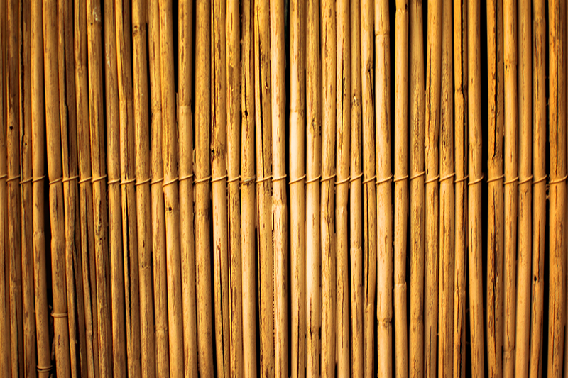 Bamboo texture effect textured vinyl rug - TenStickers