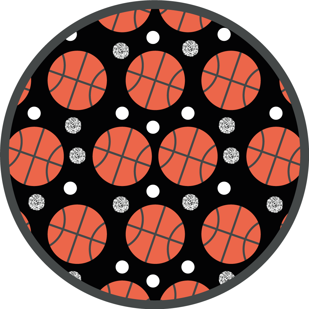 Basketball balls gaming vinyl rug - TenStickers
