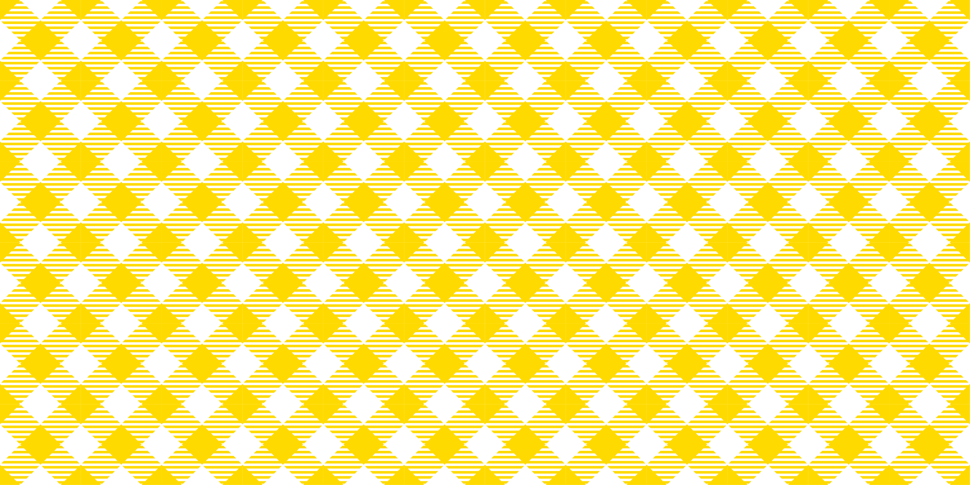 Yellow Diamond Motif stripes vinyl rug - TenStickers