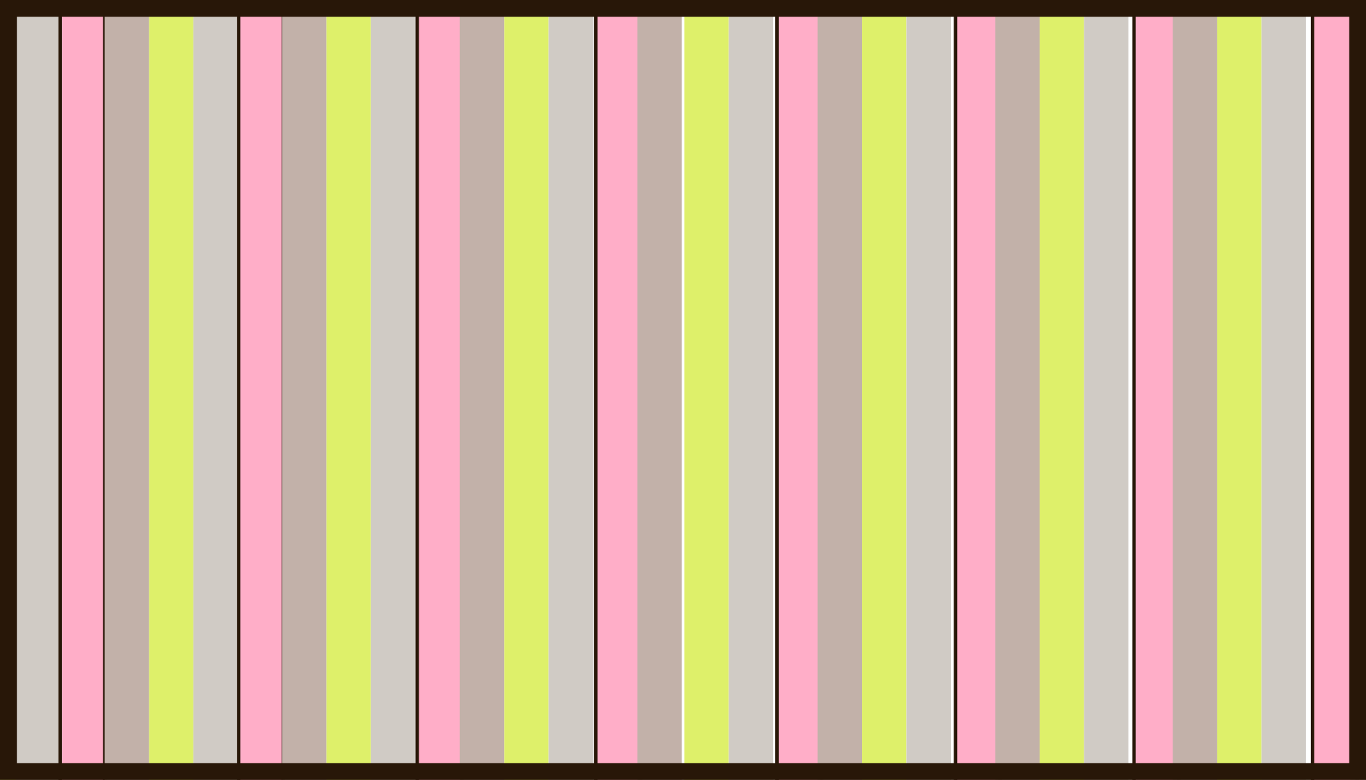 Pink and yellow vertical stripes bedroom rug - TenStickers
