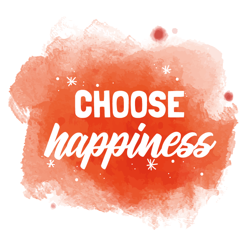 Choose Happiness custom vinyl rug - TenStickers