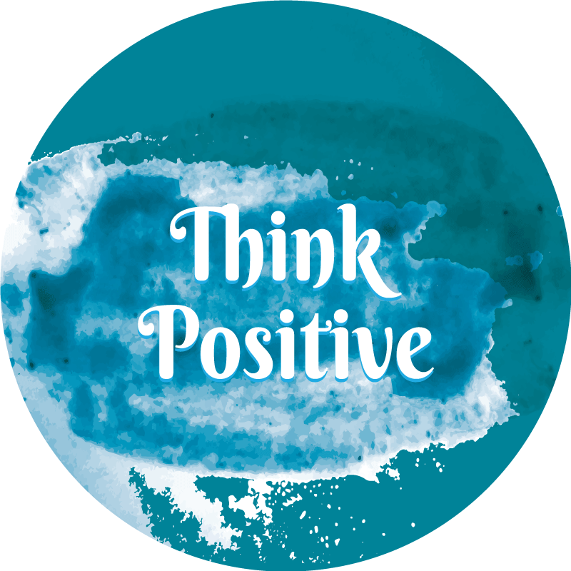 Think Positive Now custom vinyl rug - TenStickers