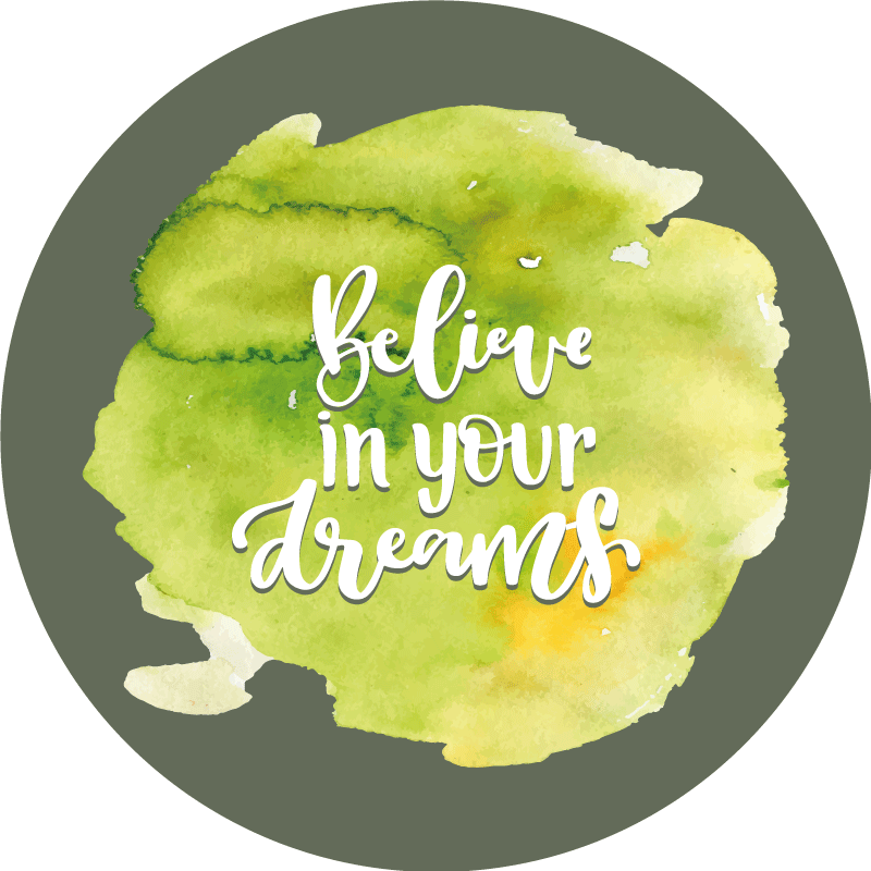 Believe In Dreams custom vinyl rug - TenStickers