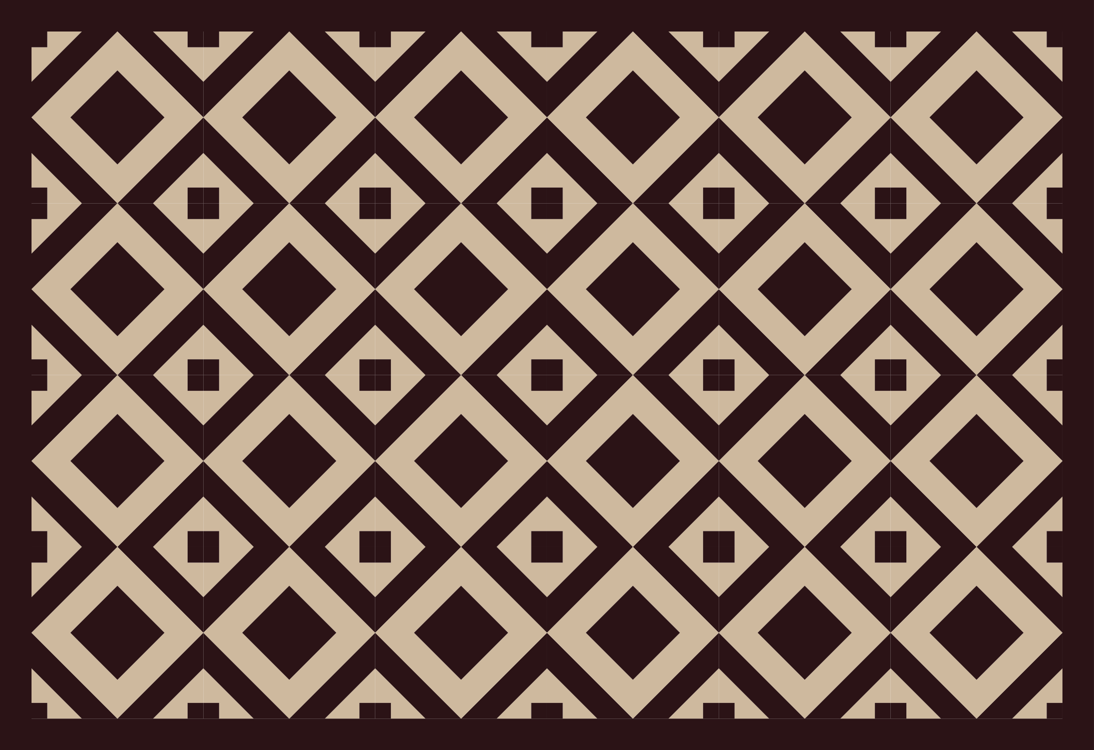 Illustration with diamond pattern geometric vinyl rug - TenStickers