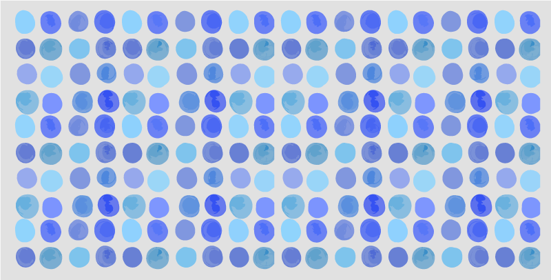 Blue dot pattern bathroom vinyl rug - TenStickers