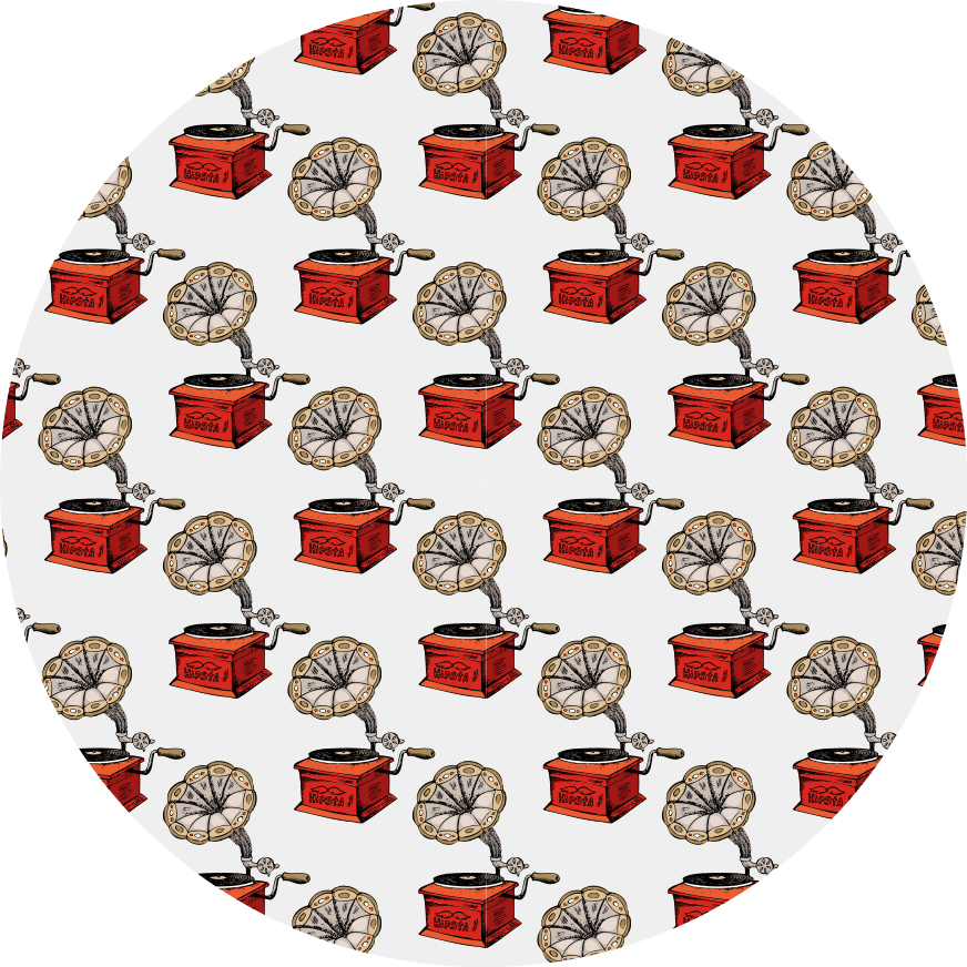 Texture vinyl rug retro music boxes - TenStickers