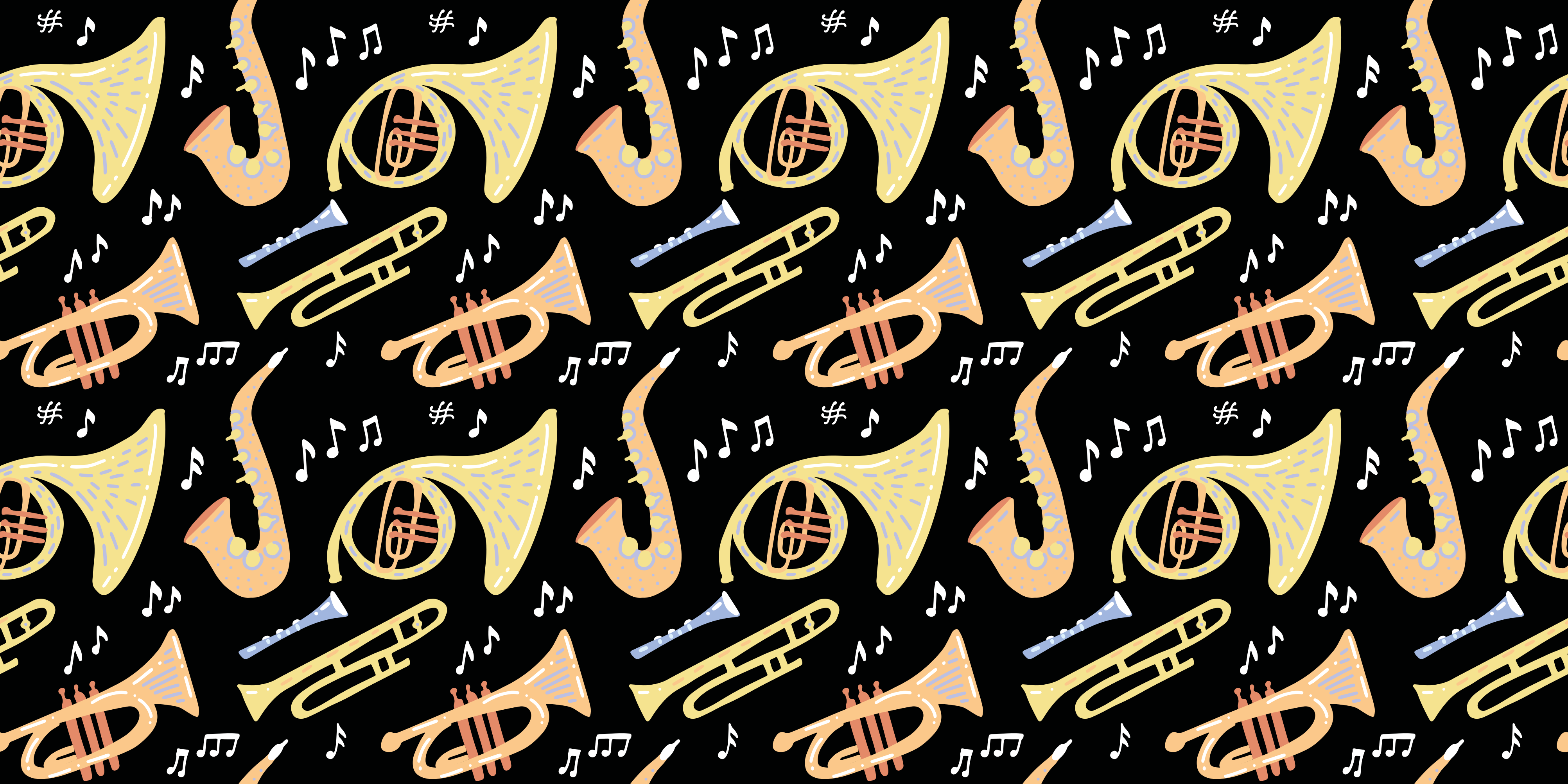 Event vinyl rug musical instrument ideas - TenStickers