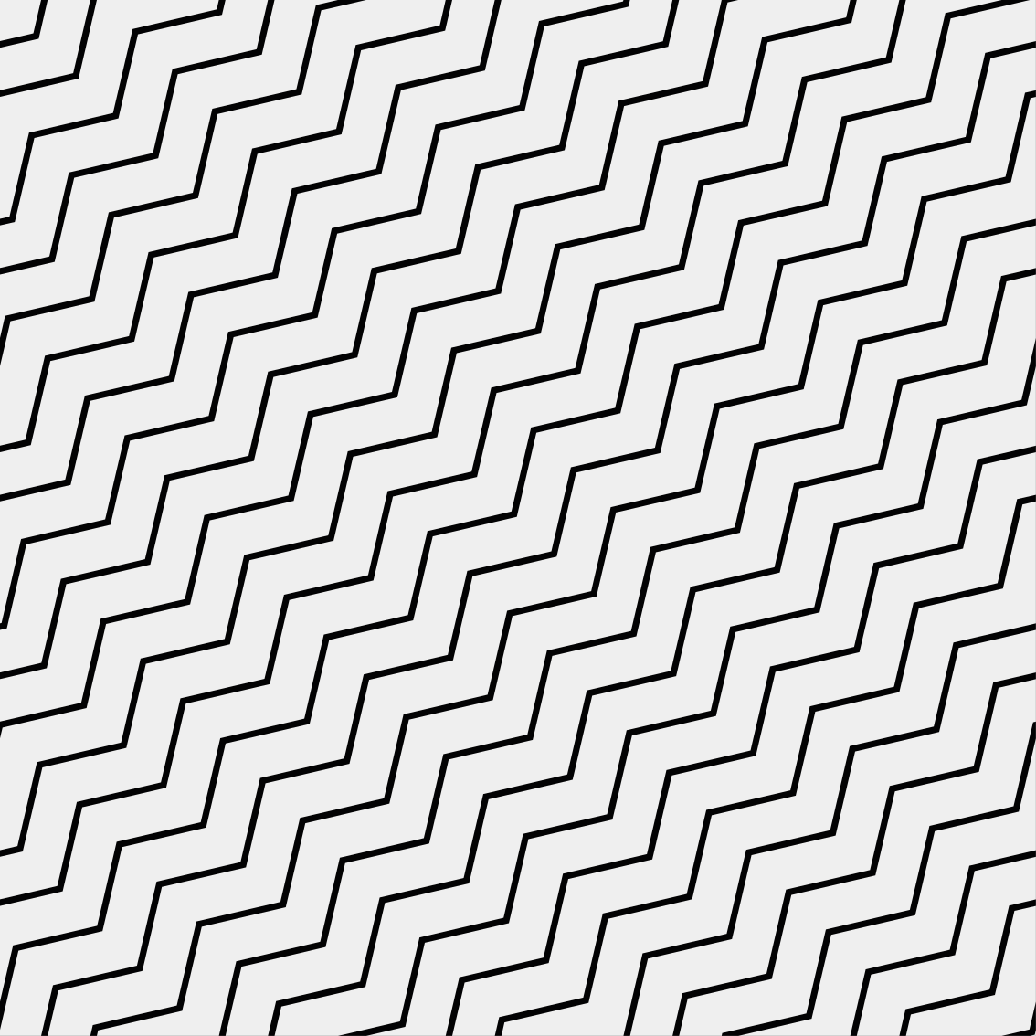 Geometric vinyl rug zigzag pattern design - TenStickers