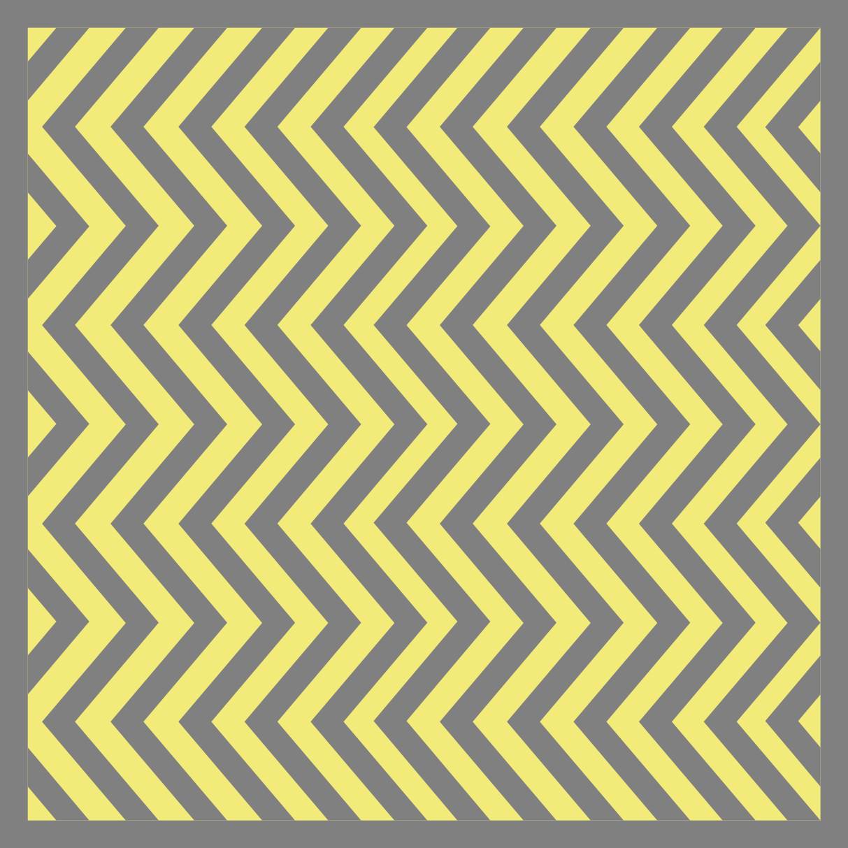 Stripes vinyl rug in yellow and grey chevron - TenStickers