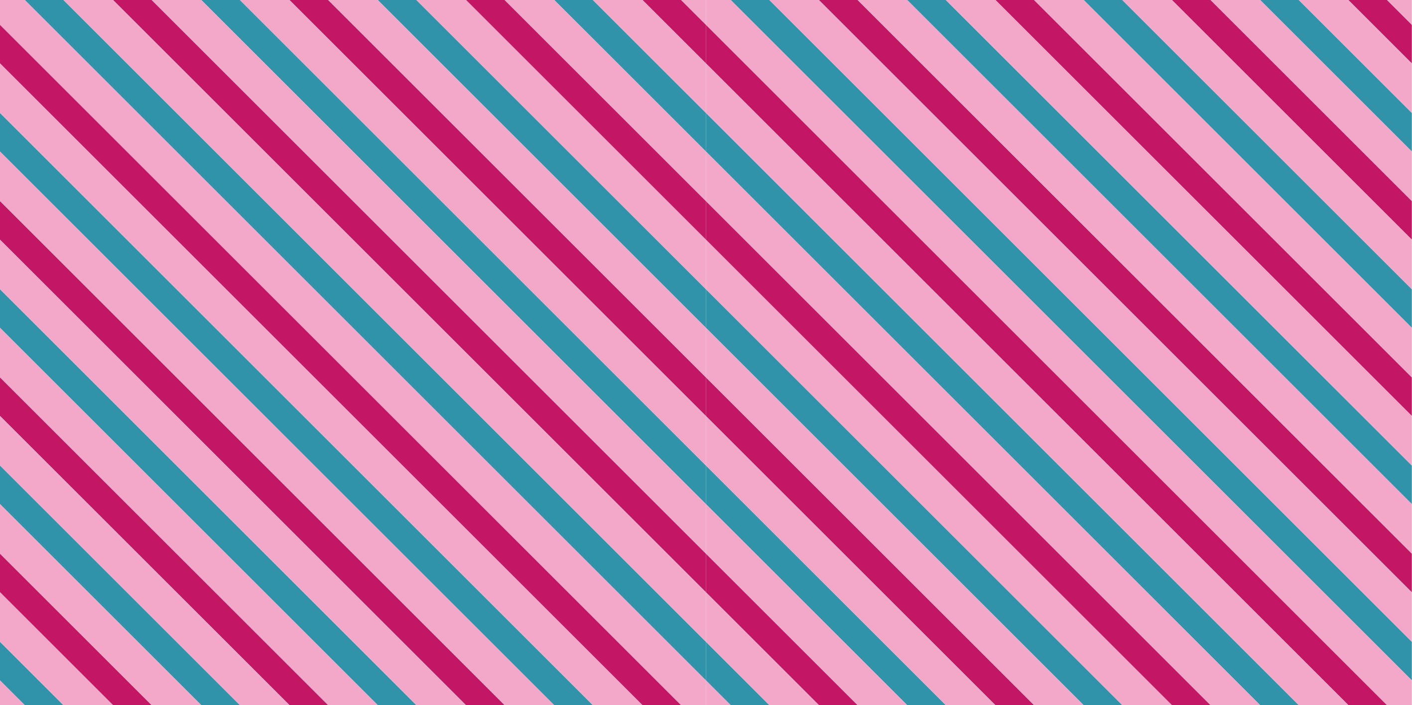 Stripes vinyl rug in blue and pink diagonals - TenStickers