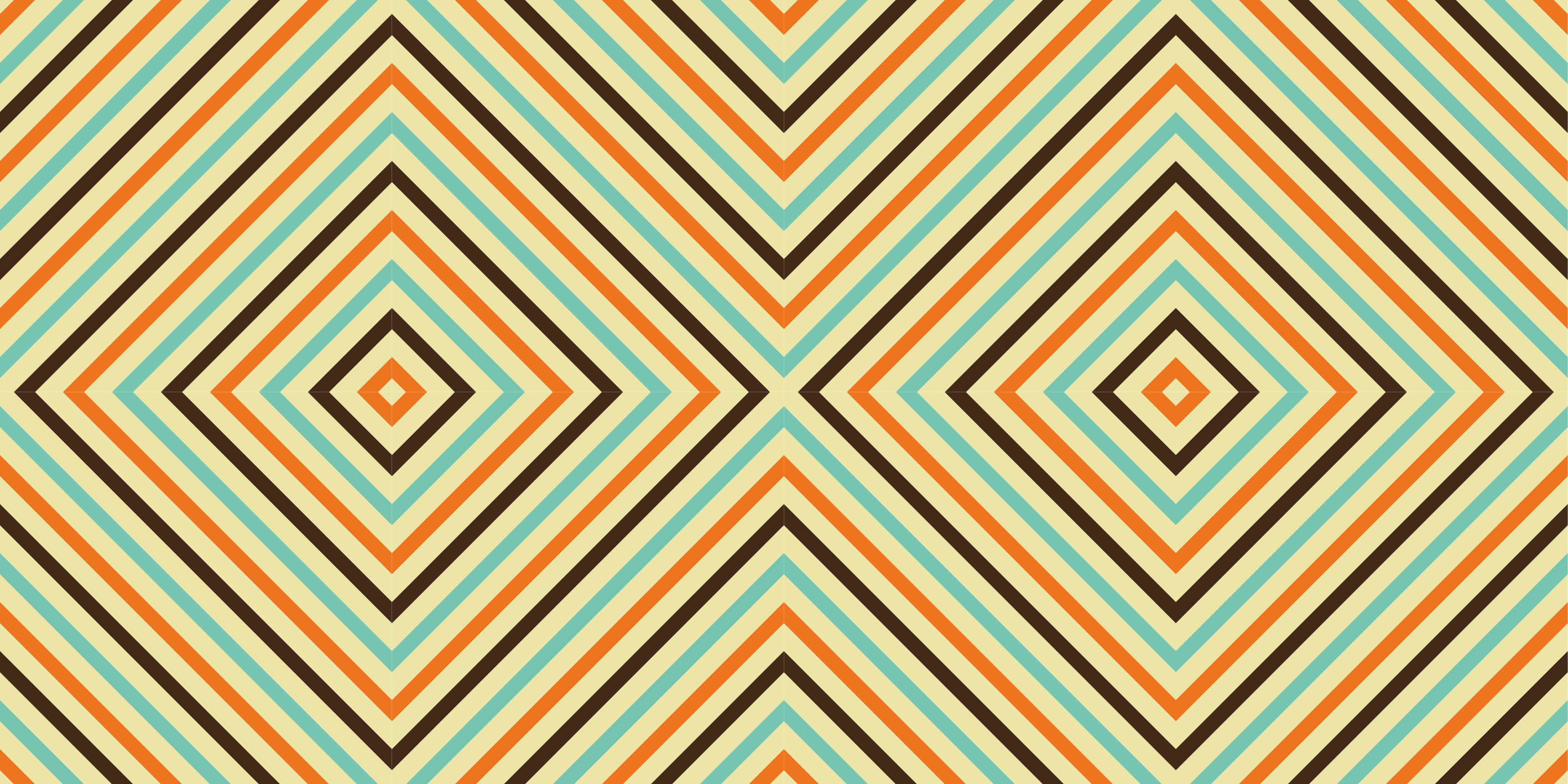 Diamond Pattern Stripes geometric vinyl rug - TenStickers