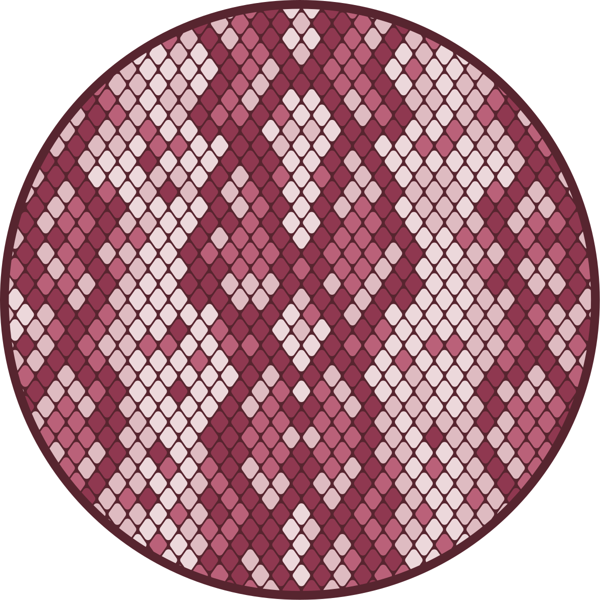 Diamond Pattern Mix texture vinyl rug - TenStickers