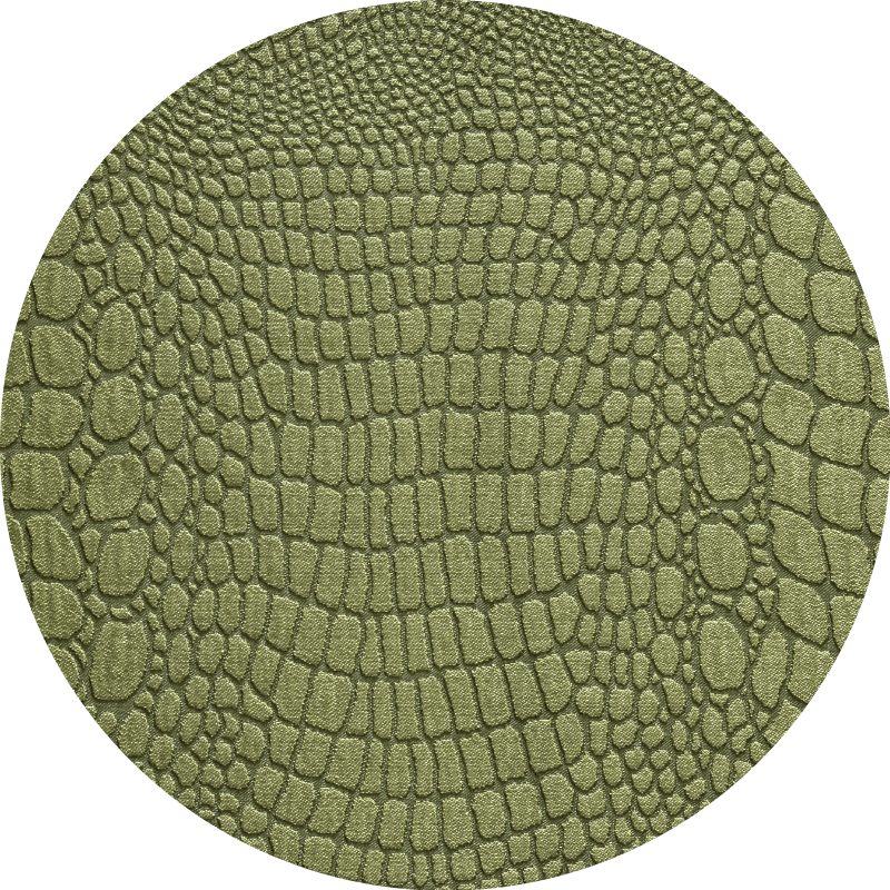 Crocodile skin texture circular rug - TenStickers