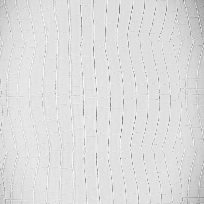 Texture vinyl rug in white crocodile skin - TenStickers