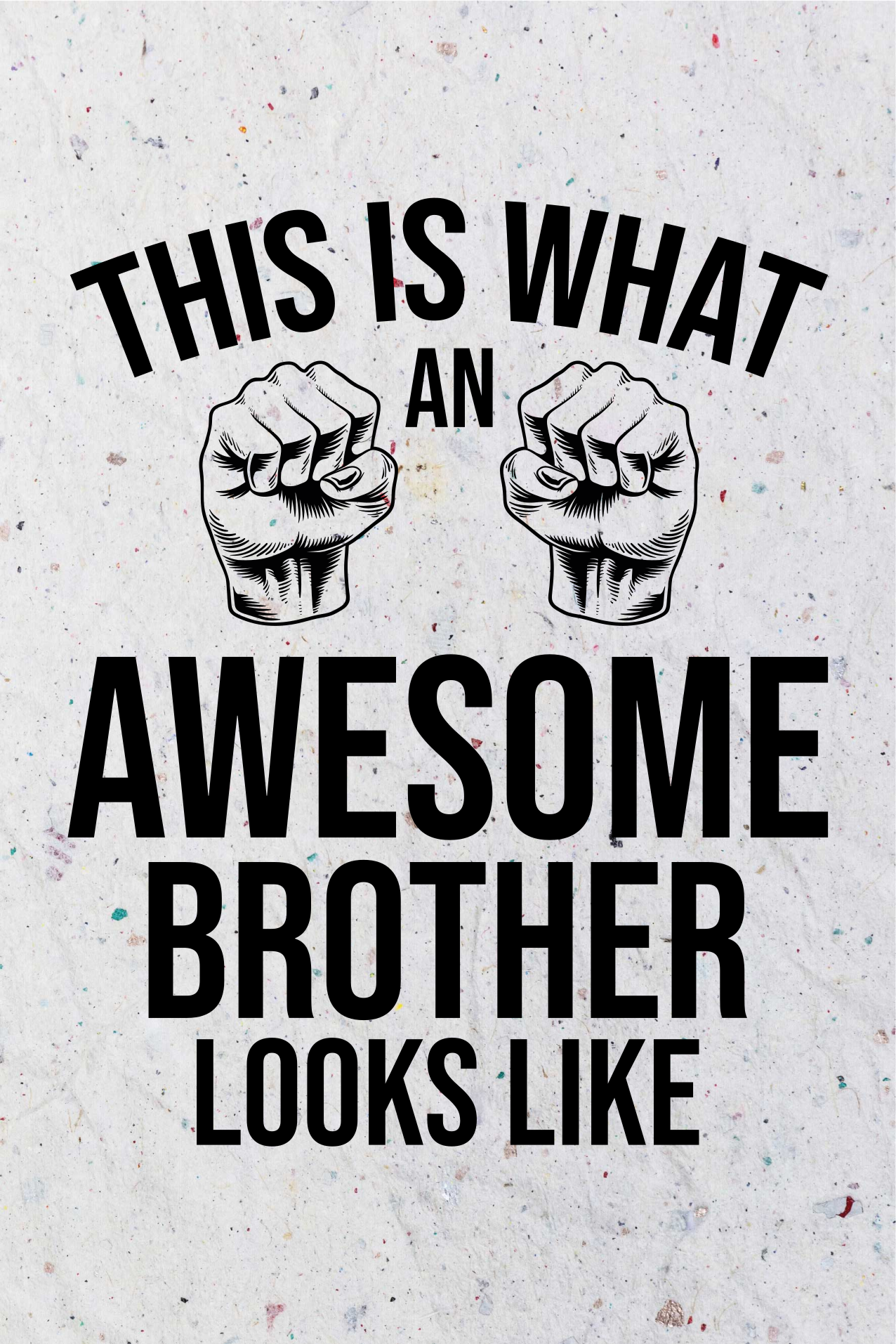 AWESOME BROTHER LOOKS custom vinyl rug - TenStickers