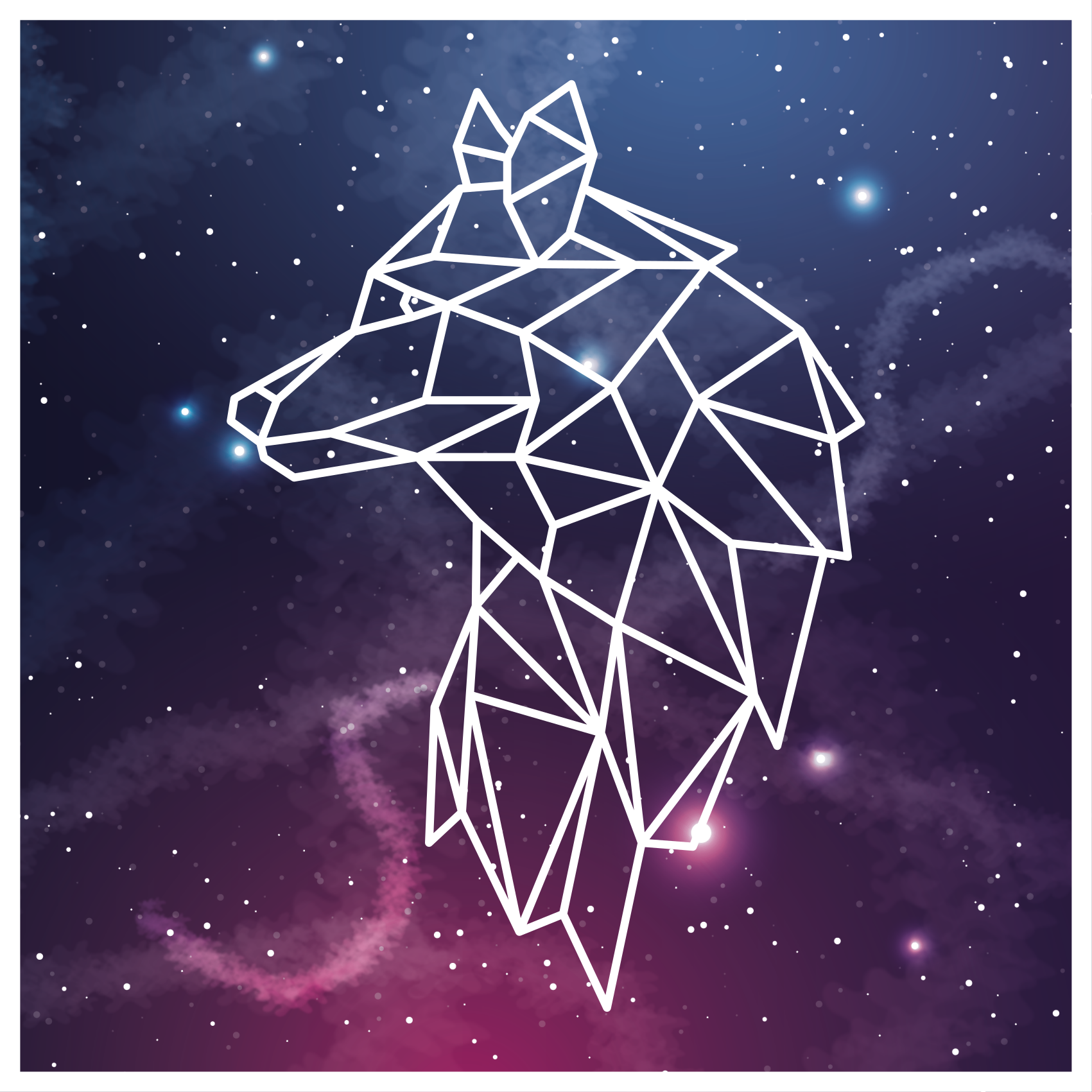 Geometric Bear Silhouette animal print vinyl rug - TenStickers