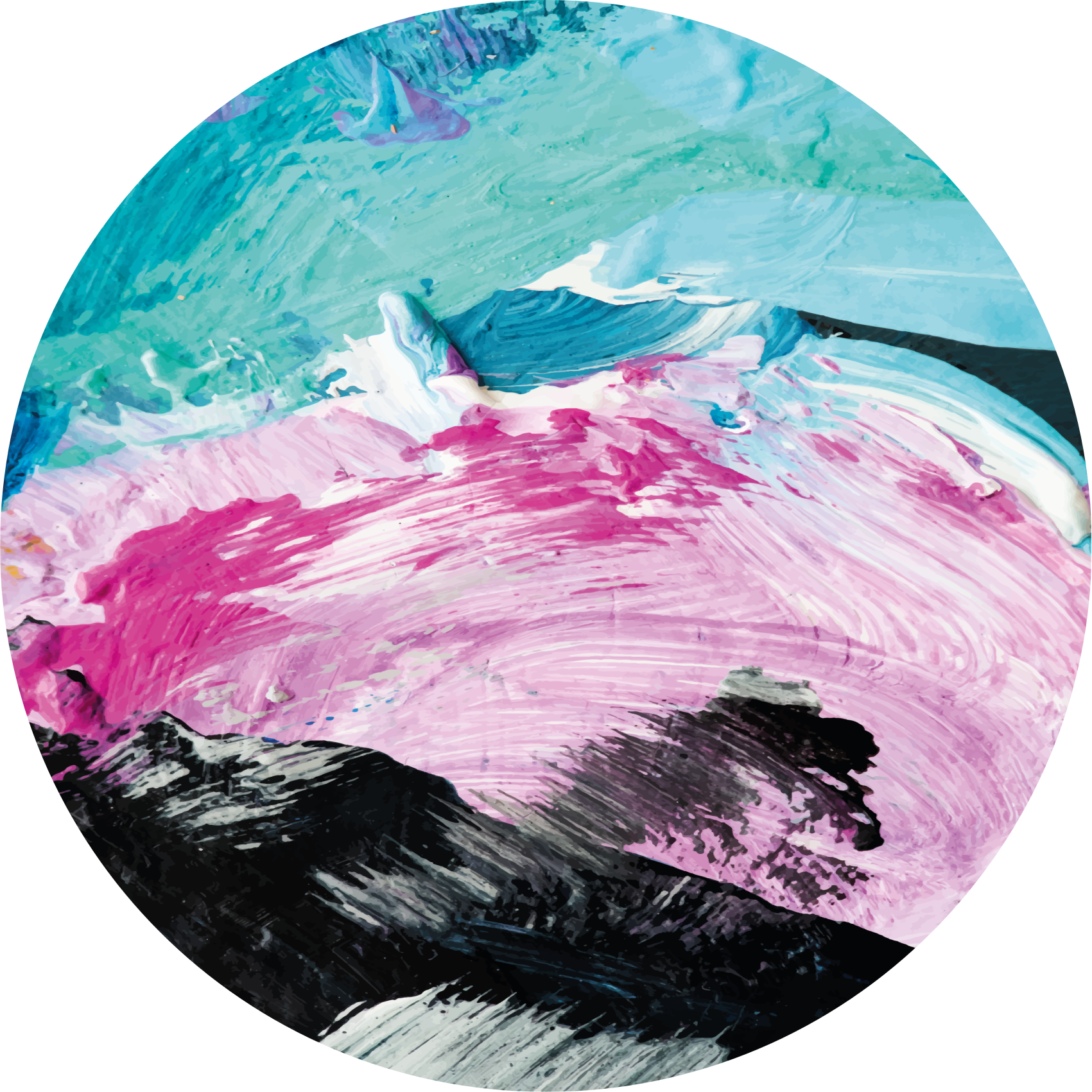 Vibrant abstract twirl textured vinyl rug - TenStickers