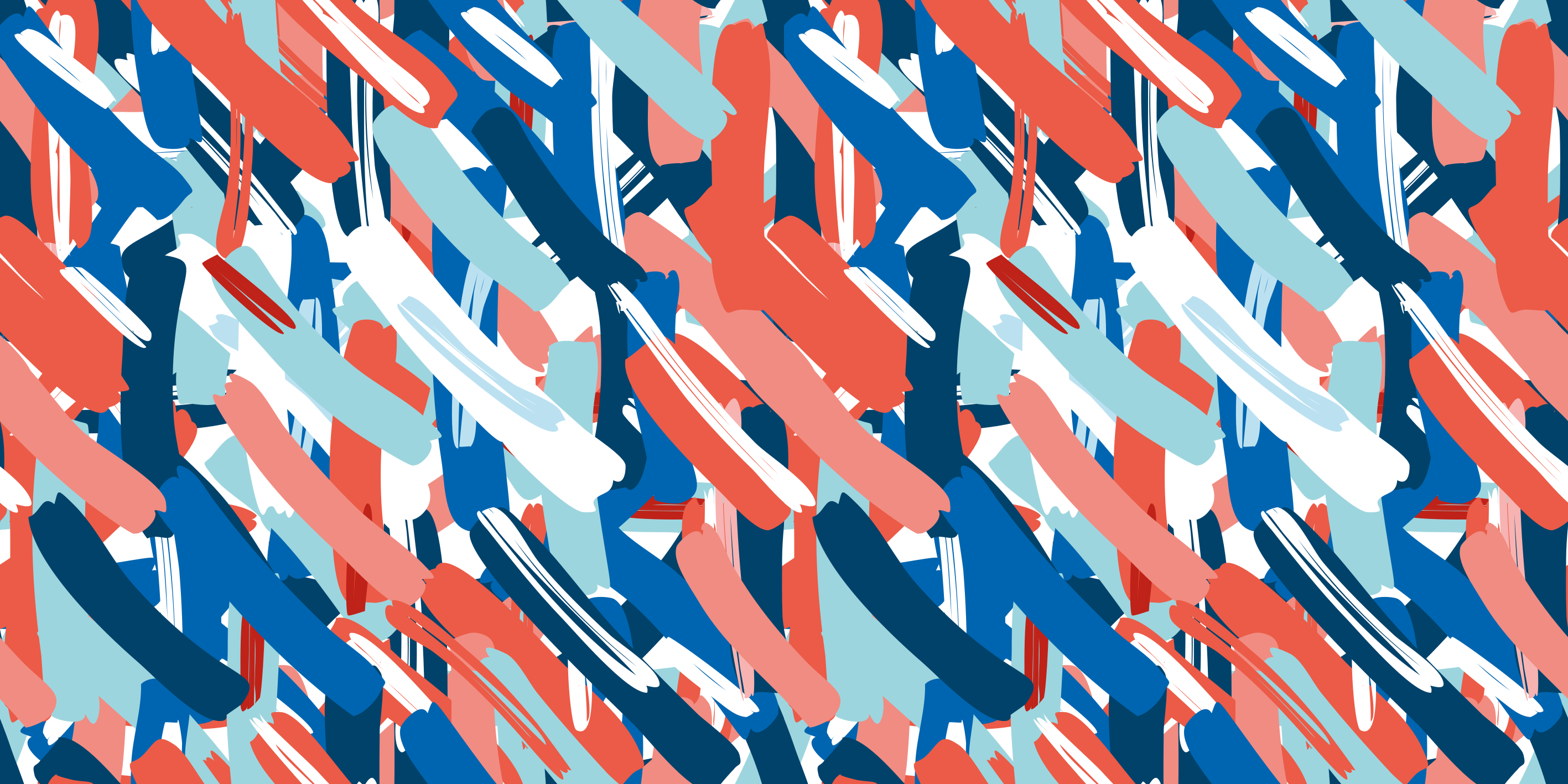 Modern vinyl rug in vibrant brushstroke design - TenStickers