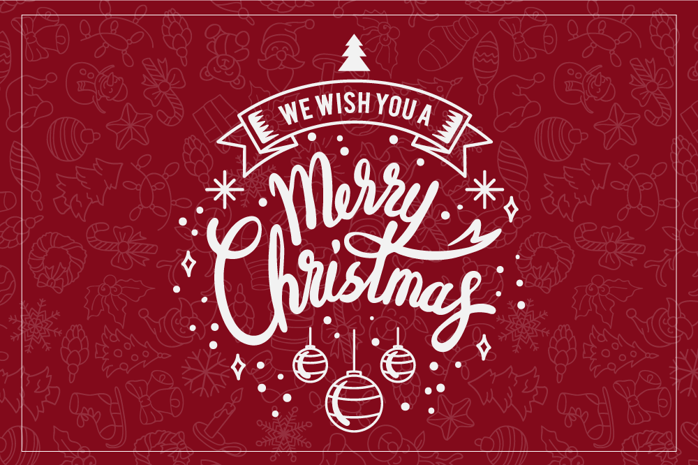 Merry Christmas Decoration Christmas vinyl rug - TenStickers