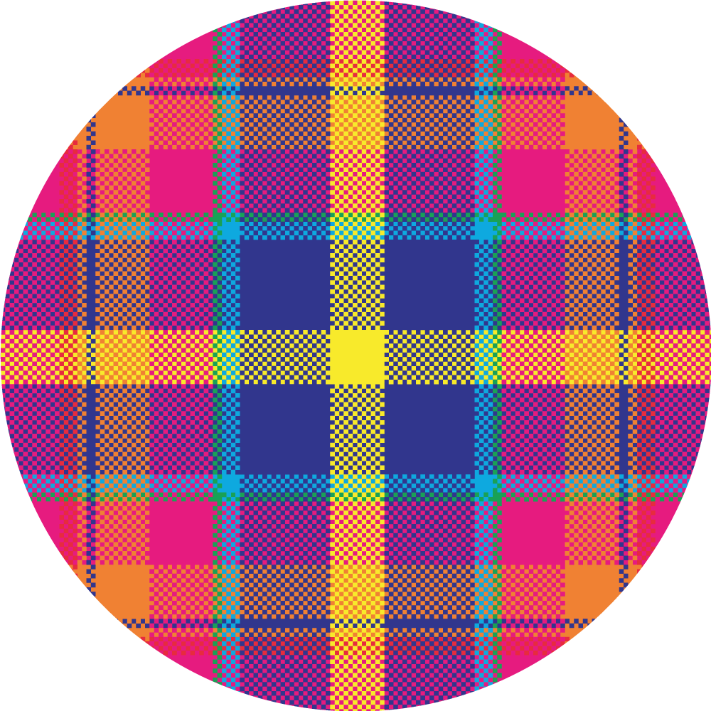 Colorful Plaid Pattern geometric vinyl rug - TenStickers