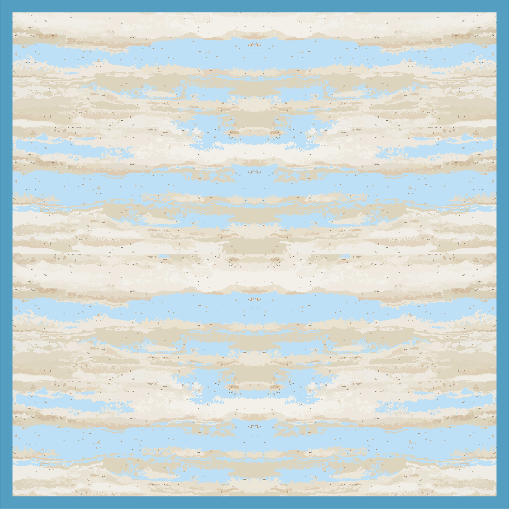 Grey and blue imitation wood effect vinyl rug - TenStickers