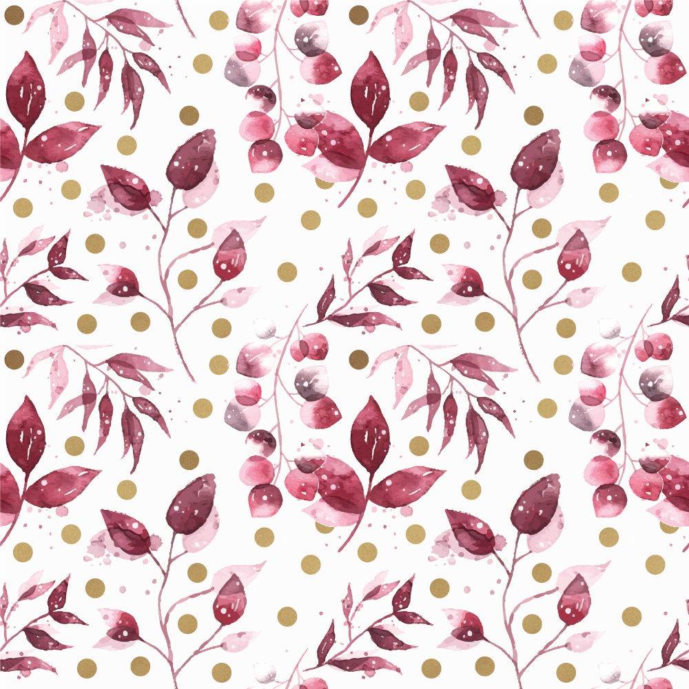 Floral vinyl rug botanical print design - TenStickers