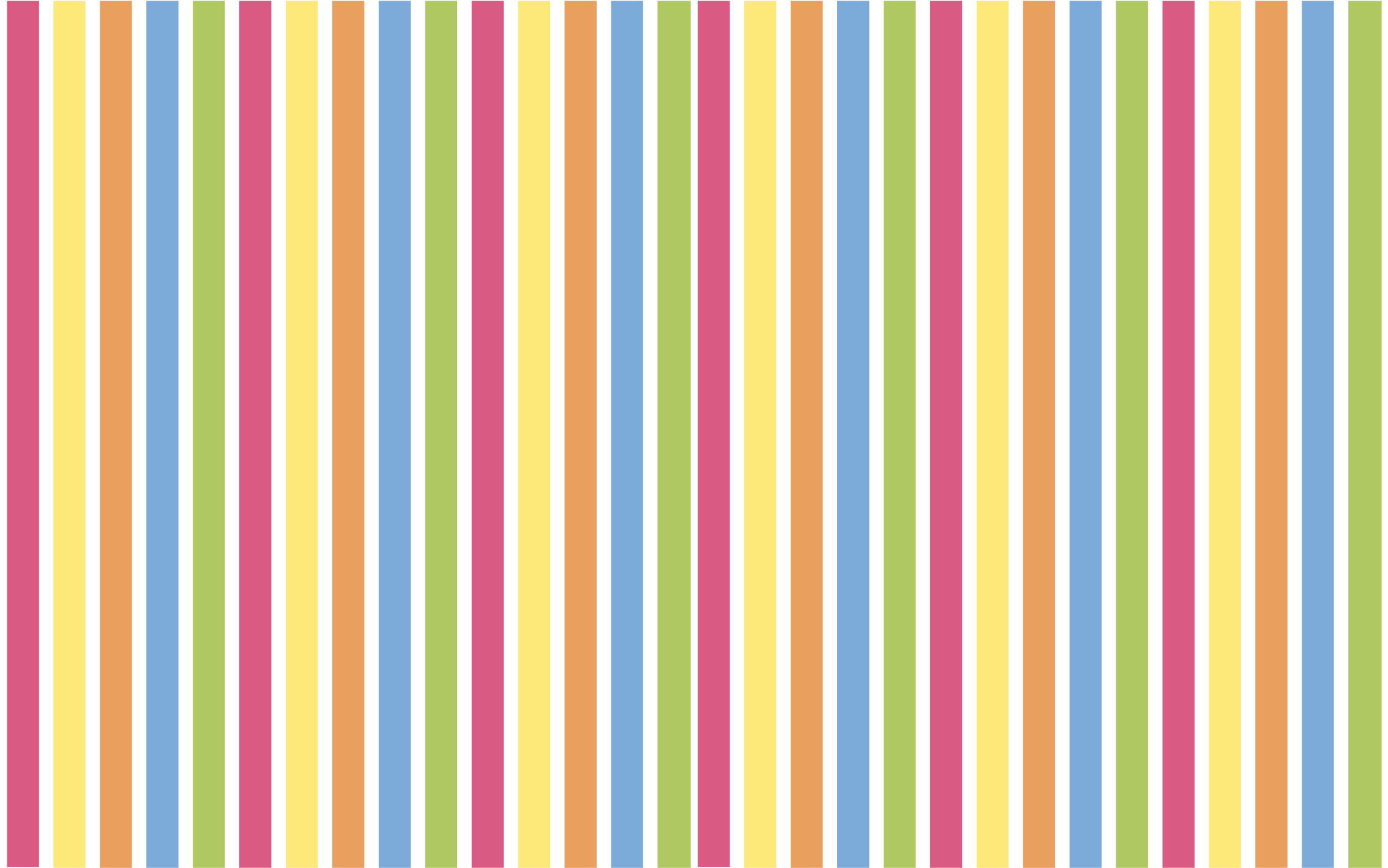 Stripes vinyl rug in colorful vertical lines - TenStickers