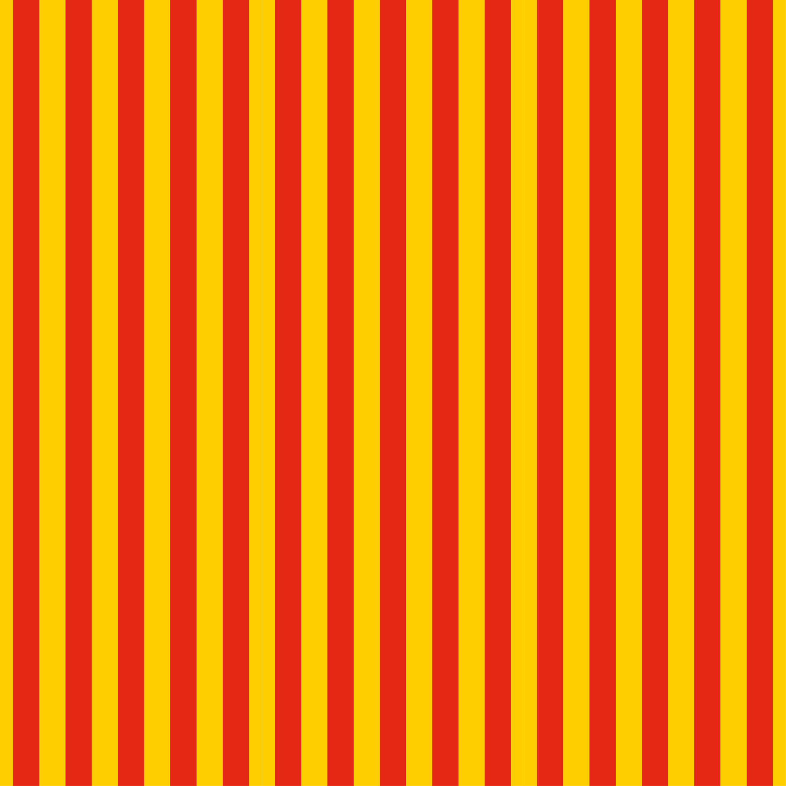 Vertical red and yellow stripes vinyl rug - TenStickers