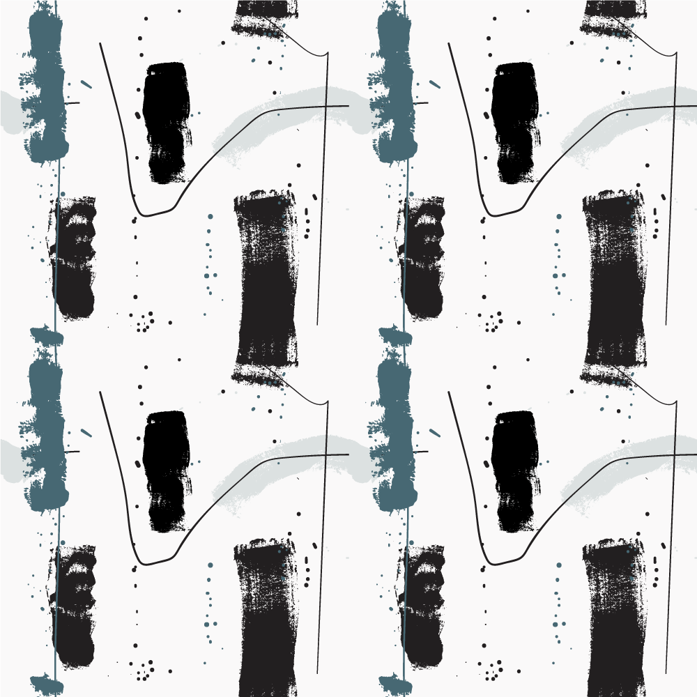 Linear Abstract Shapes minimal vinyl rug - TenStickers