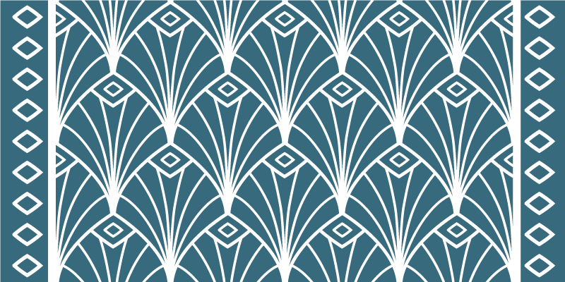 Art Deco Patterns kids vinyl rug - TenStickers