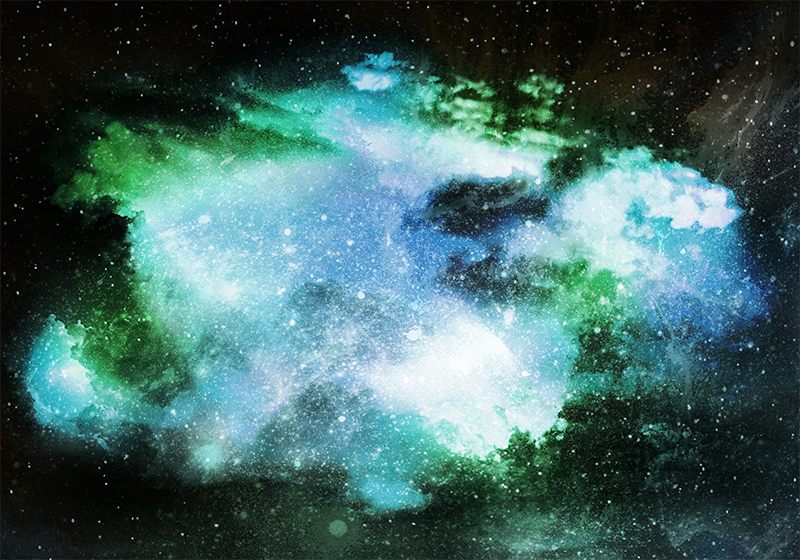 Celestial Discovery star vinyl rug - TenStickers