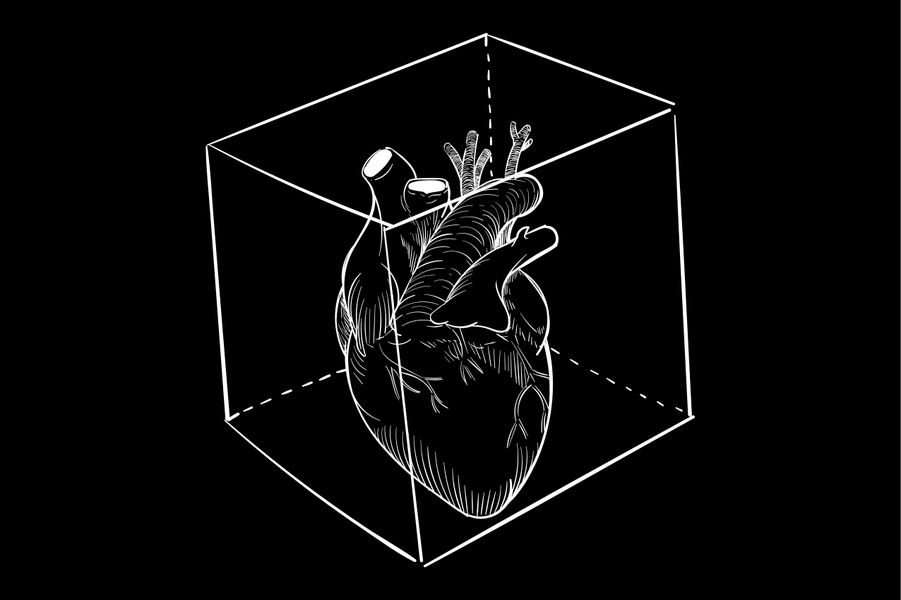 Heart Illustration modern vinyl rug - TenStickers