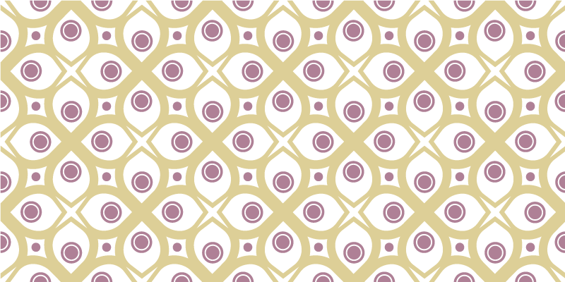 GEOMETRIC CIRCLES PATTERN mosaic vinyl rug - TenStickers