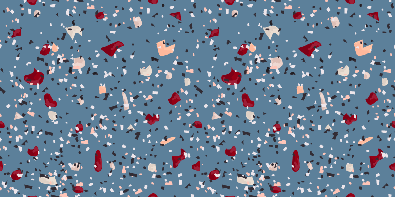 Texture vinyl rug with vibrant colorful shapes - TenStickers