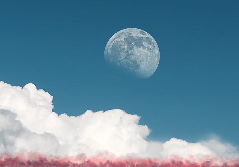 Ethereal Cloud Horizon other vinyl rug - TenStickers