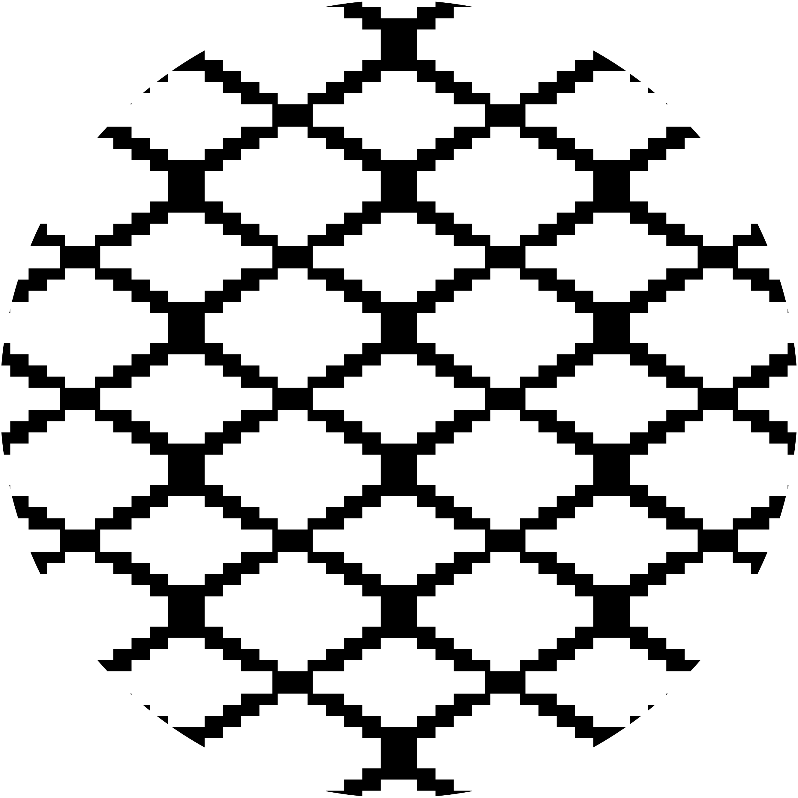 Modern black and white geometric vinyl rug - TenStickers