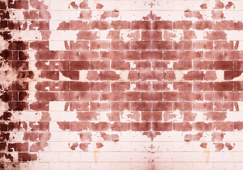 Rustic Brick Motif stone effect vinyl rug - TenStickers