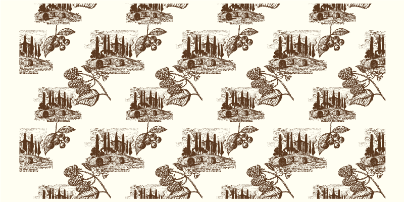 Elegant beige scene vintage vinyl rug - TenStickers