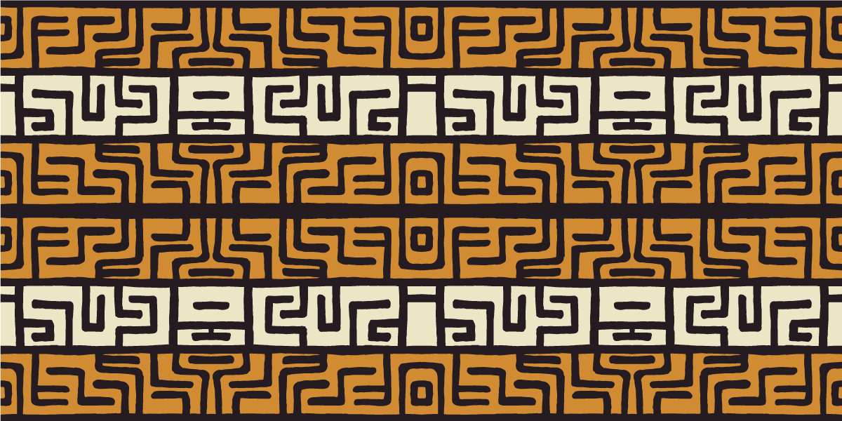 Geometric Labyrinth Pattern stripes vinyl carpet - TenStickers