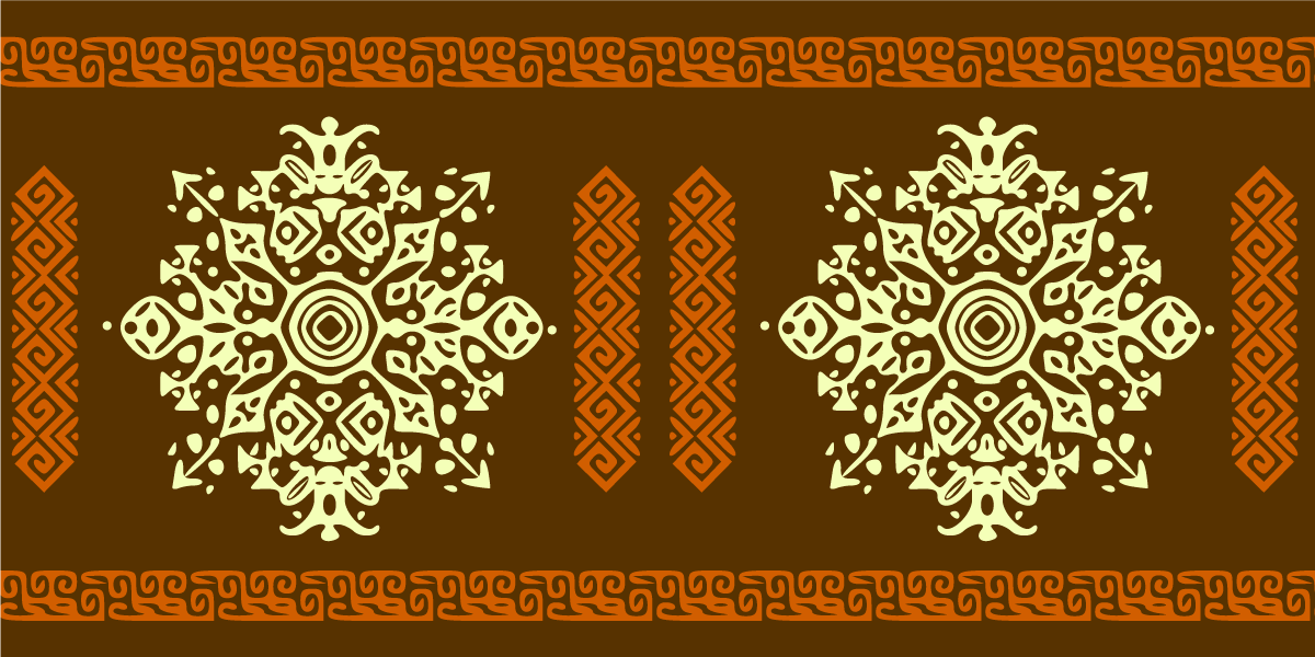Mandala vinyl rug mandala pattern set - TenStickers
