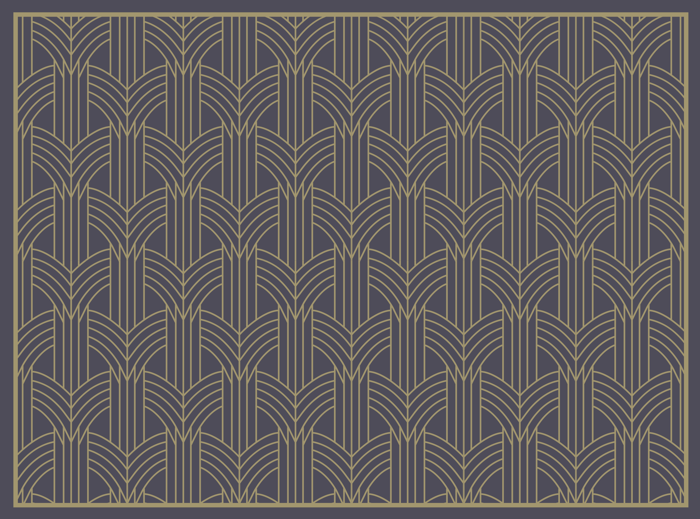 Elegant geometric pattern vinyl rug - TenStickers