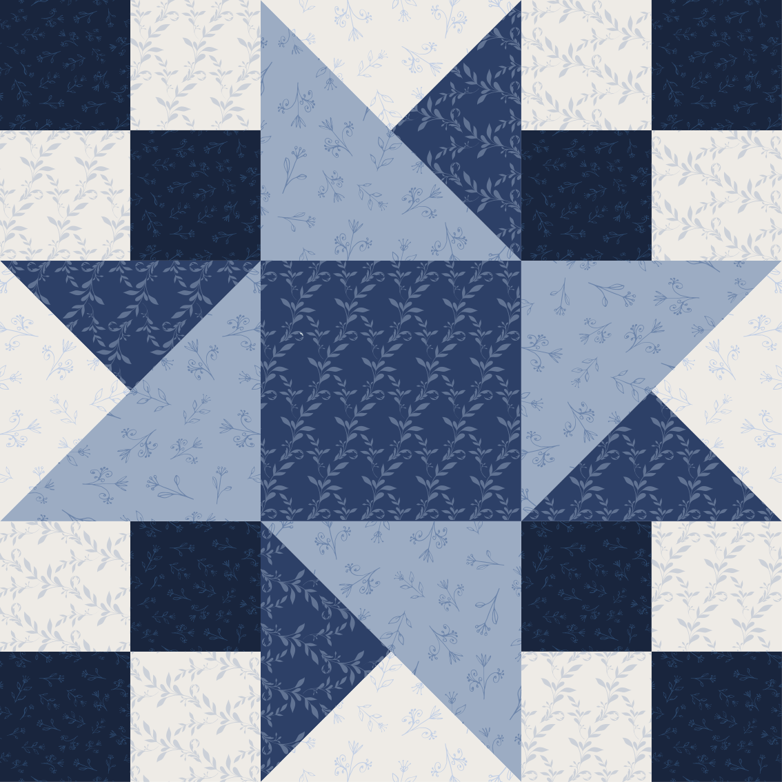 Patchwork Star Pattern geometric vinyl rugs - TenStickers