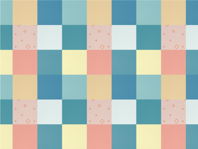 Geometric Pastel Checkerboard geometric vinyl rugs - TenStickers