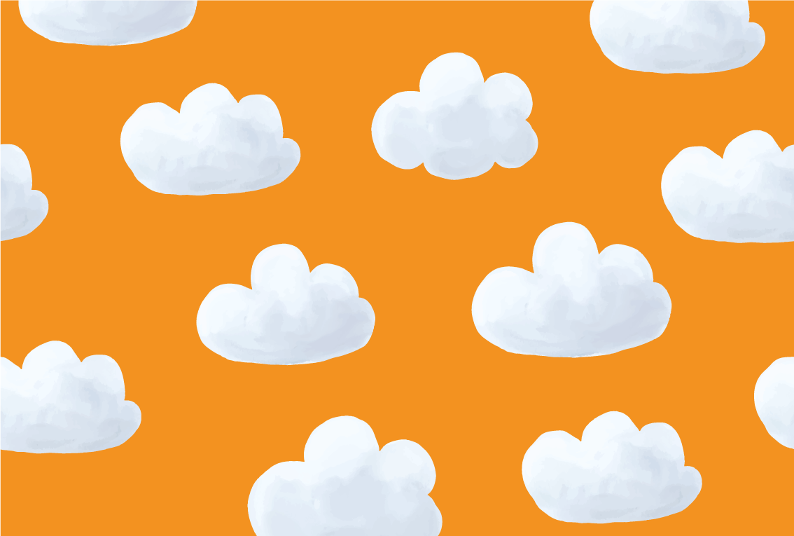 Cloudy Sky Floorcover kids vinyl rug - TenStickers